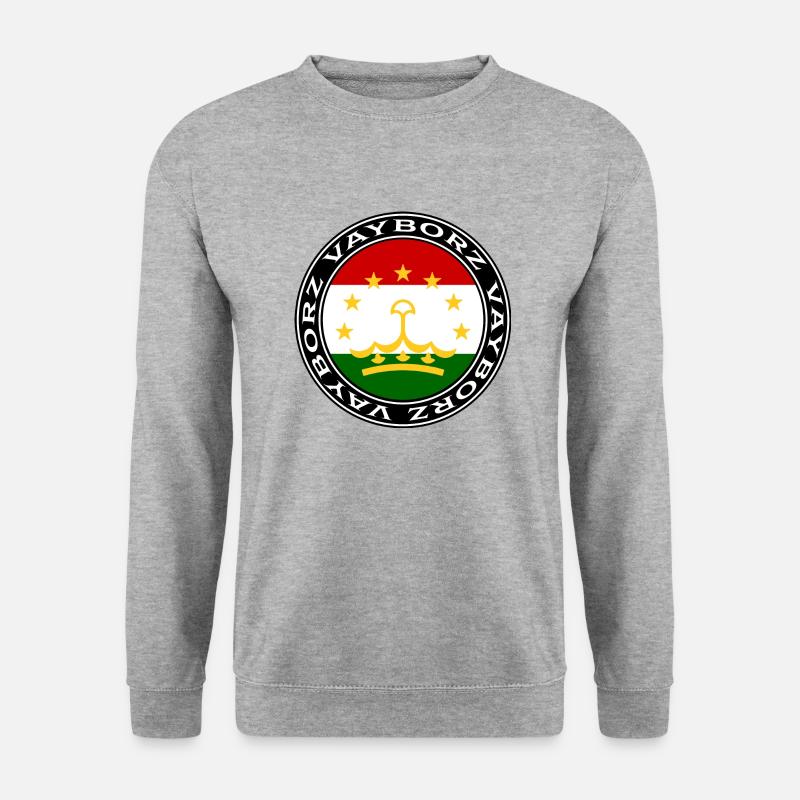 Tadshikistan Vayborz - Unisex Pullover - Weißgrau meliert