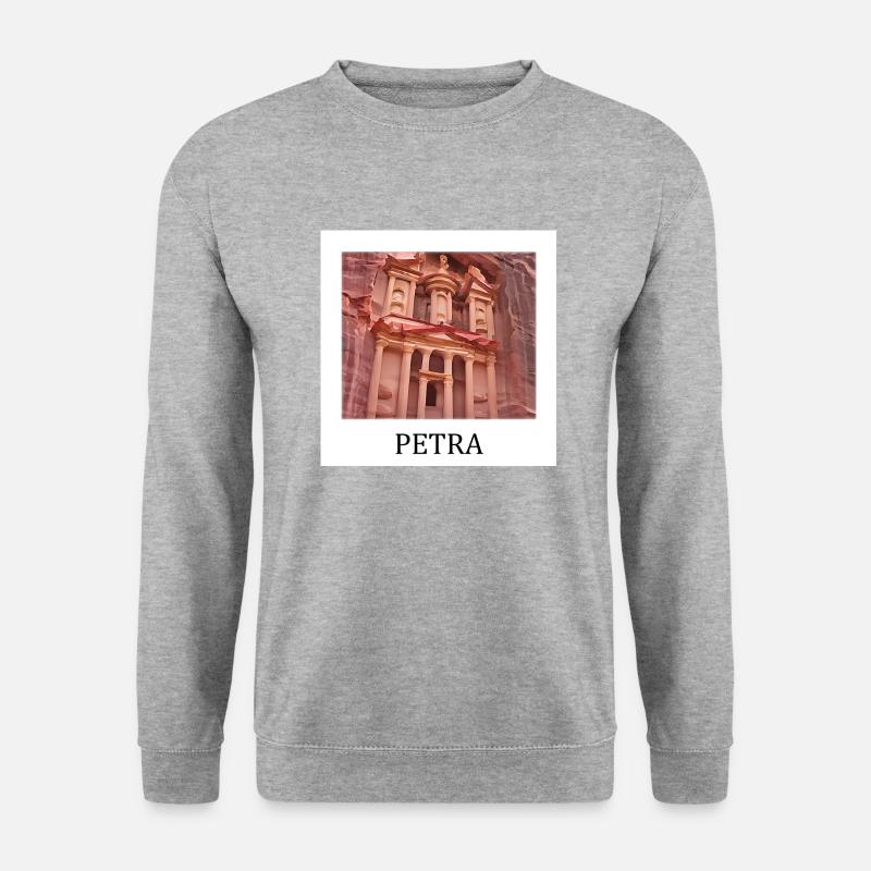 Petra - Unisex Pullover - Weißgrau meliert