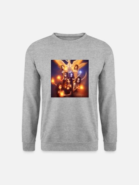 AI ROCK - Unisex Pullover - Weißgrau meliert