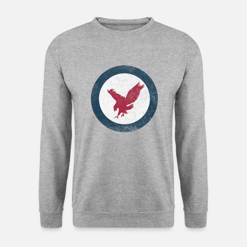 adler - Unisex Pullover - Weißgrau meliert