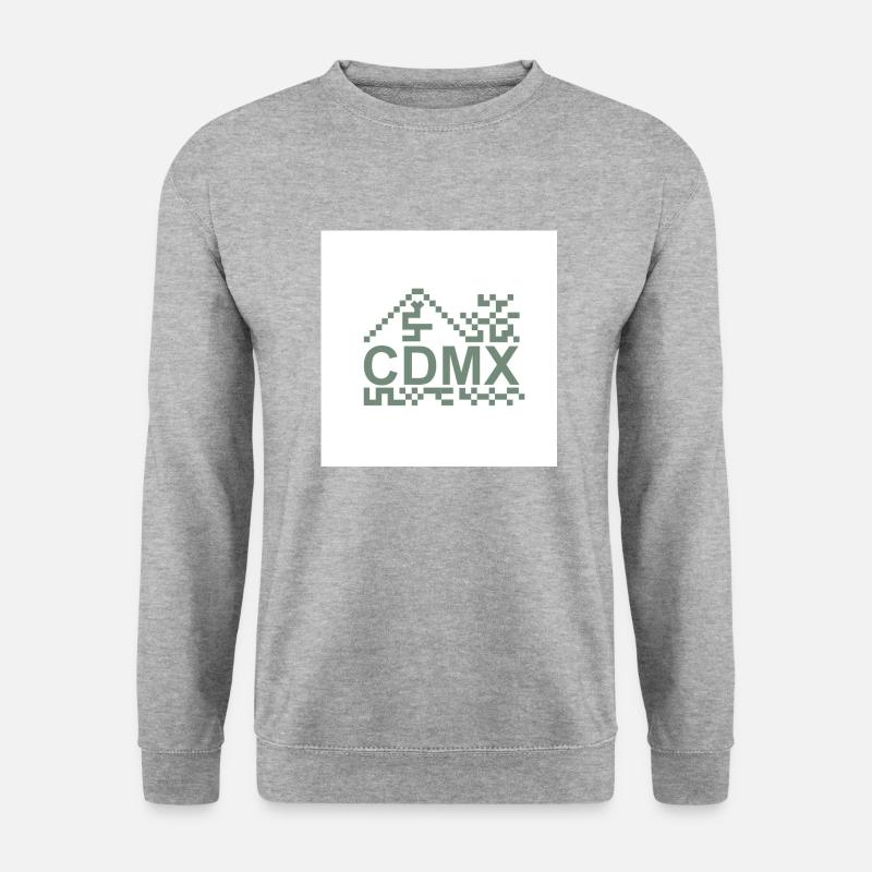 Mexiko-Stadt - Unisex Pullover - Weißgrau meliert