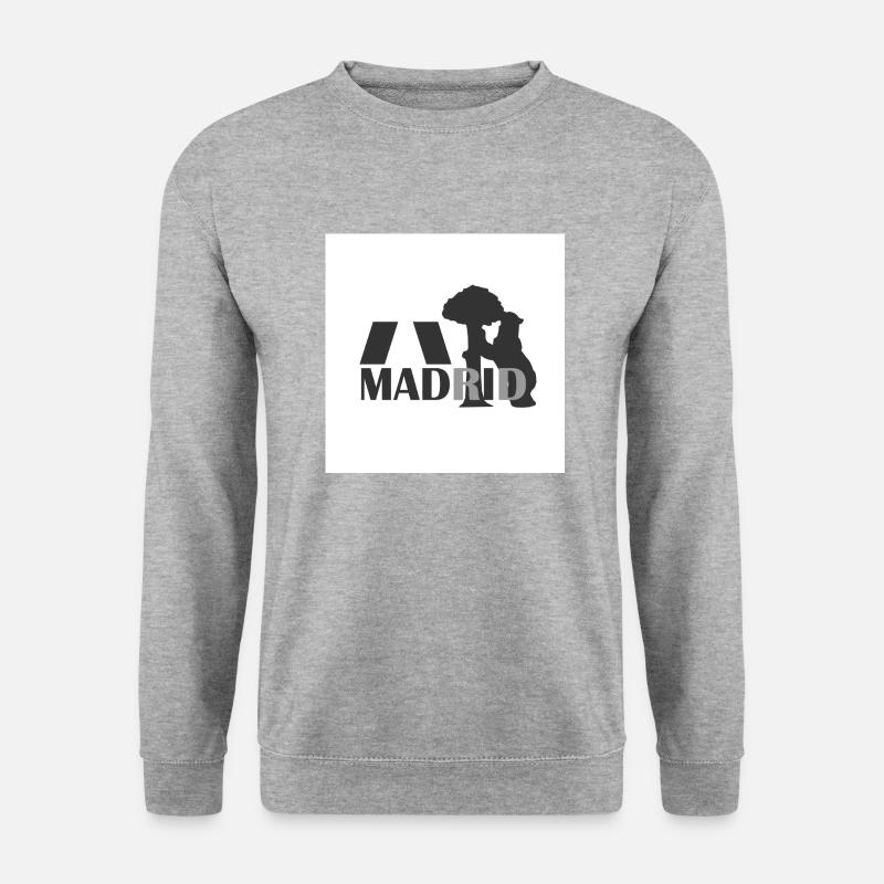 Madrid - Unisex Pullover - Weißgrau meliert