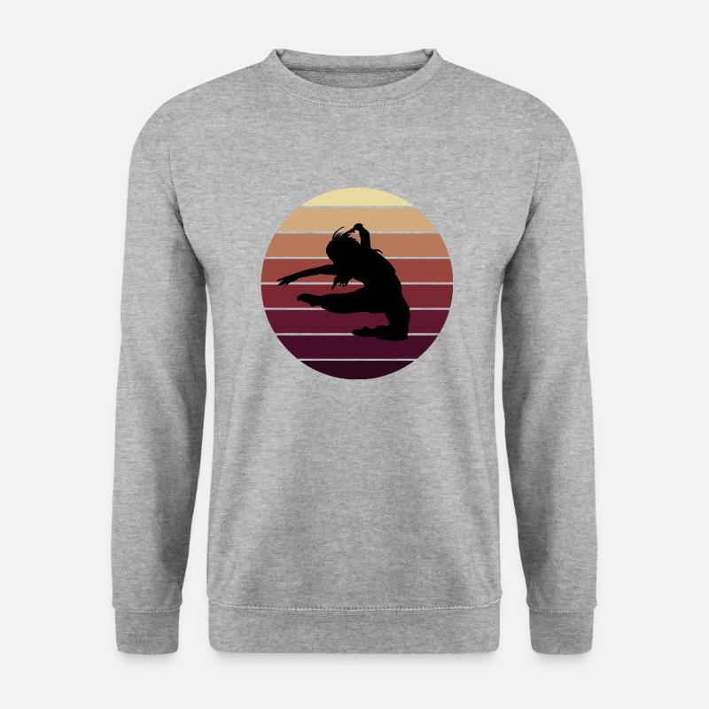 Dancing Dance Music - Unisex Pullover - Weißgrau meliert