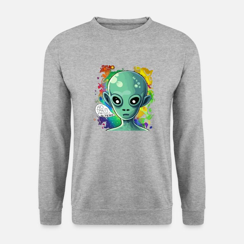 Andrea Engheben - Unisex Pullover - Weißgrau meliert