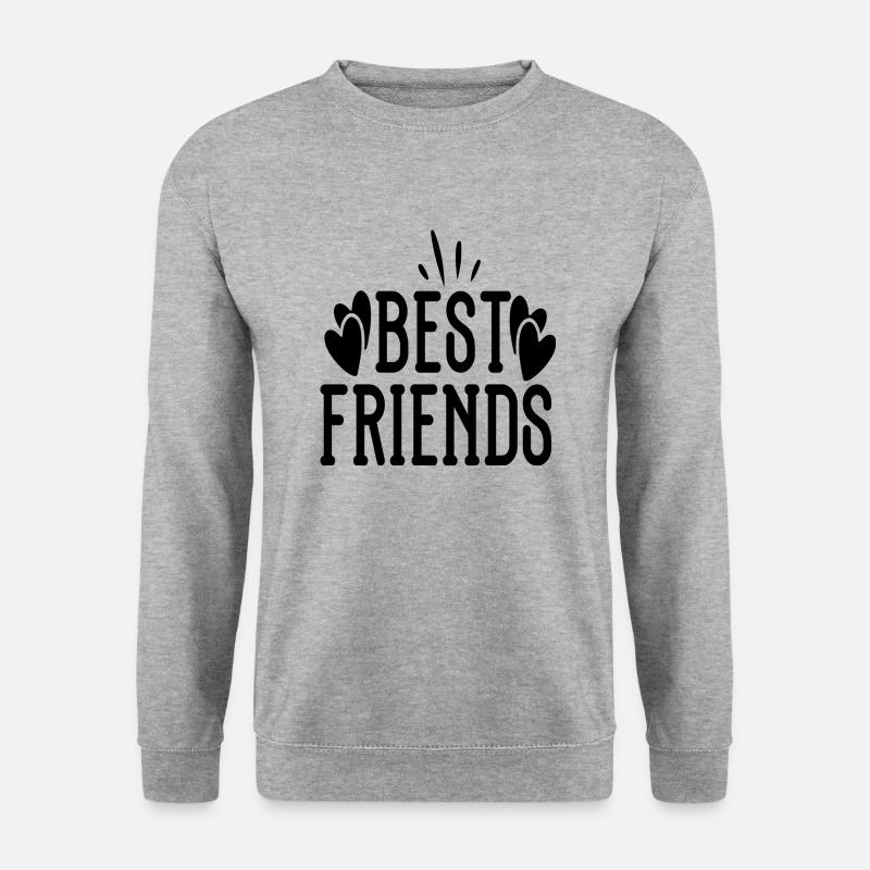 Best Friends - Unisex Pullover - Weißgrau meliert