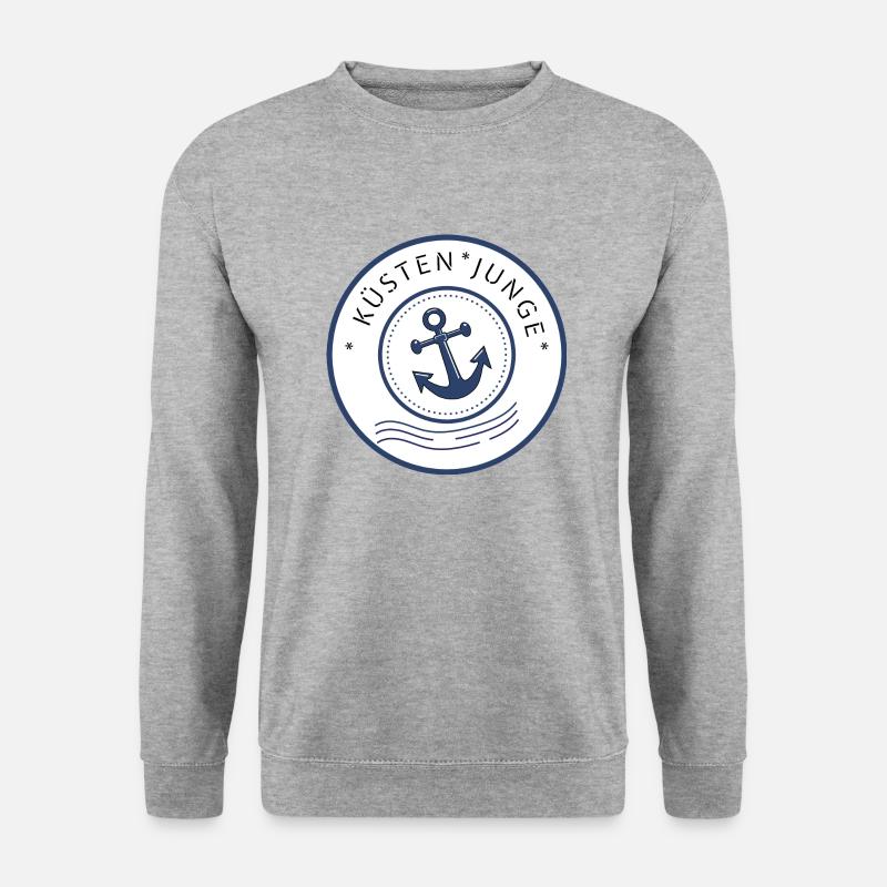 Küstenjunge - Unisex Pullover - Weißgrau meliert