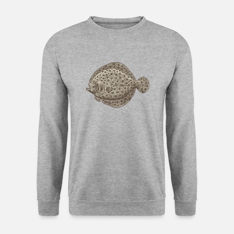 Meerestiere - Unisex Pullover - Weißgrau meliert