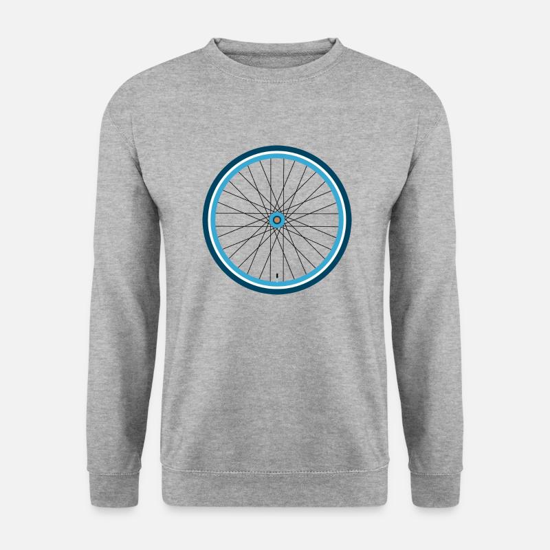 Fahrrad - Unisex Pullover - Weißgrau meliert