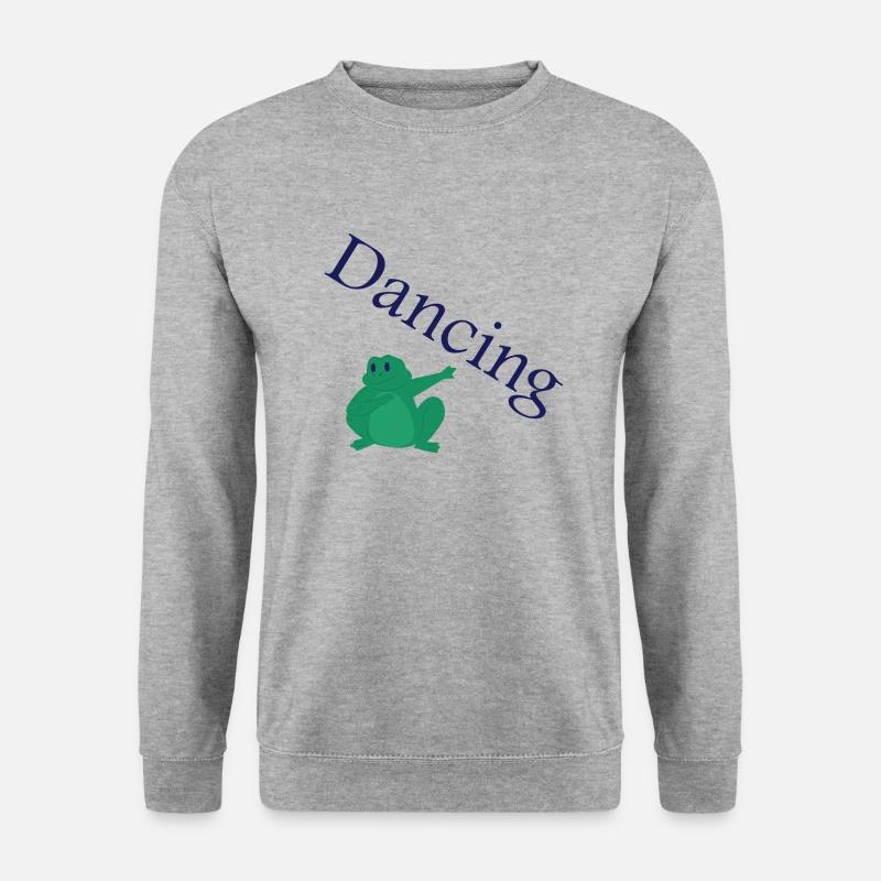 Dancing Dance Music - Unisex Pullover - Weißgrau meliert