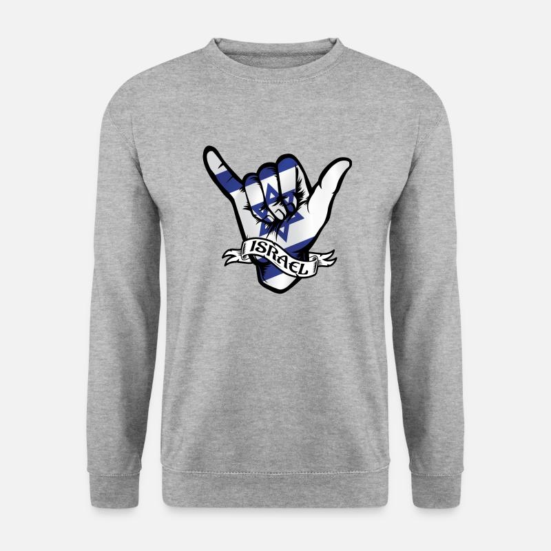 Israel Shaka - Unisex Pullover - Weißgrau meliert