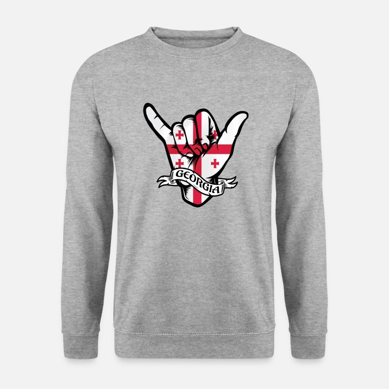 Georgia Shaka - Unisex Pullover - Weißgrau meliert