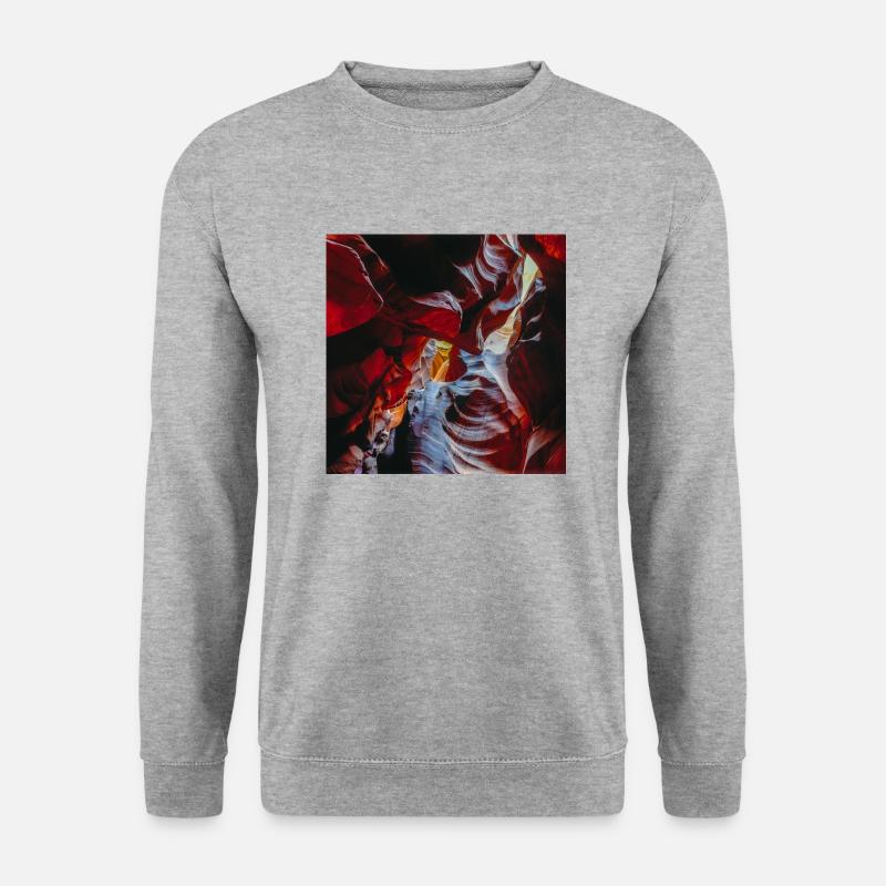 Antelope Canyon - Unisex Pullover - Weißgrau meliert