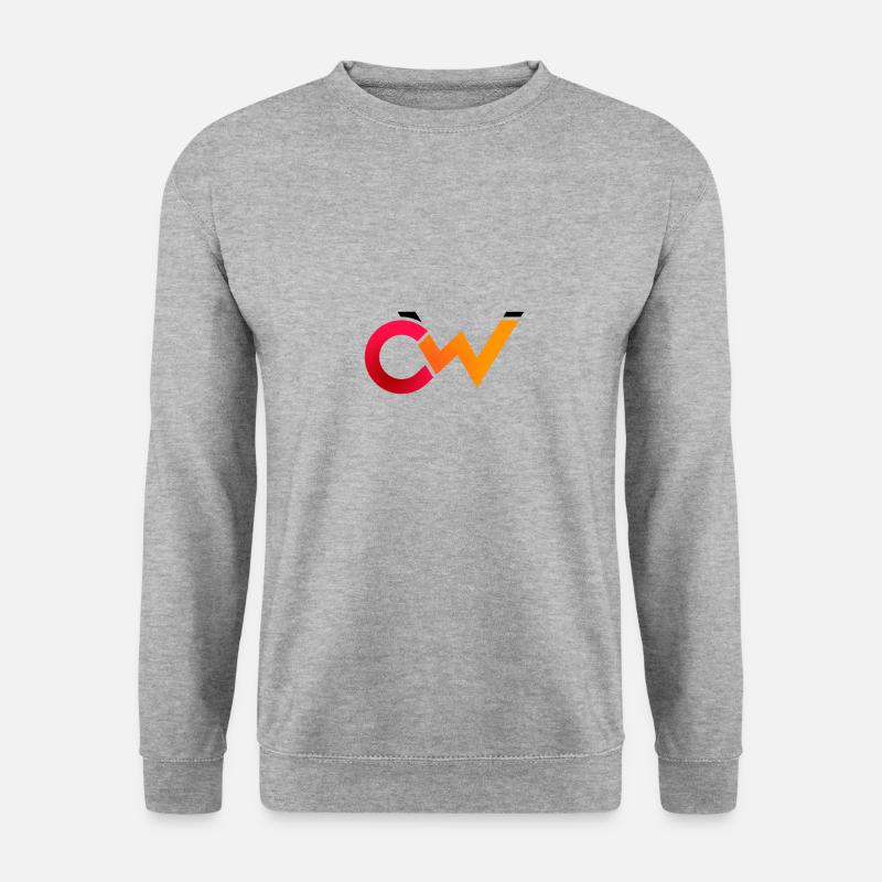 CW - Unisex Pullover - Weißgrau meliert