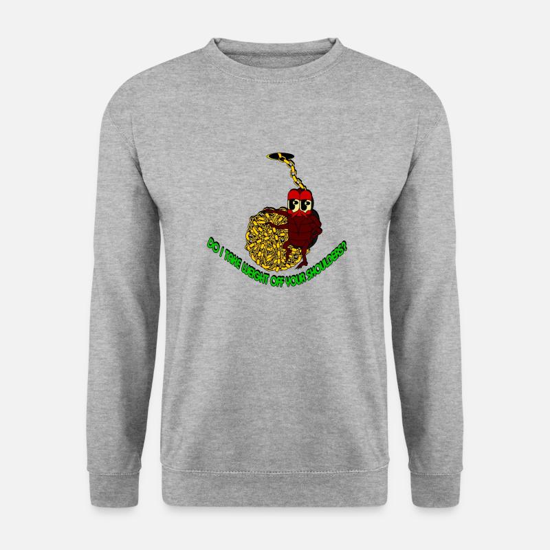 ENTFERNEN - Unisex Pullover - Weißgrau meliert