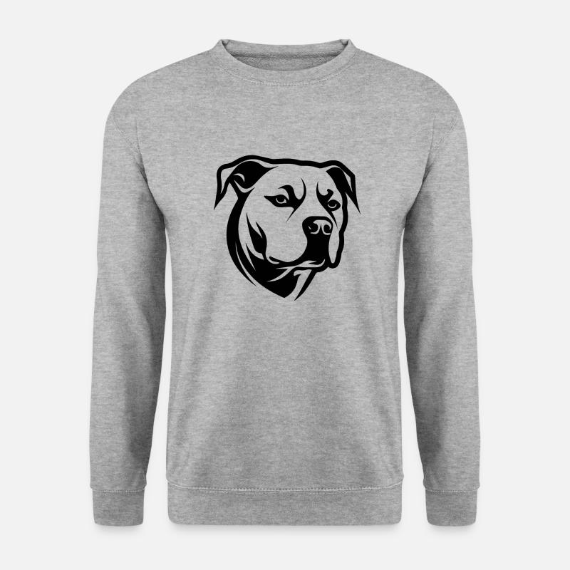 Pitbull - Unisex Pullover - Weißgrau meliert