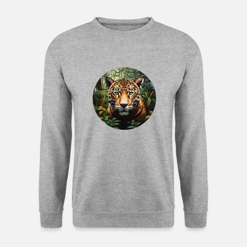 Jaguar - Unisex Pullover - Weißgrau meliert