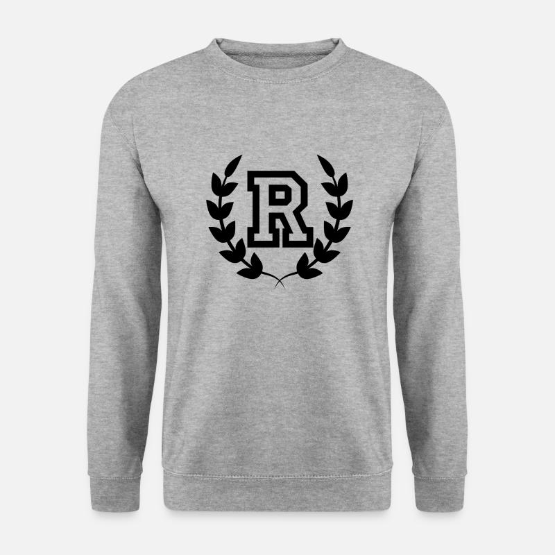 Buchstabe r sport - Unisex Pullover - Weißgrau meliert