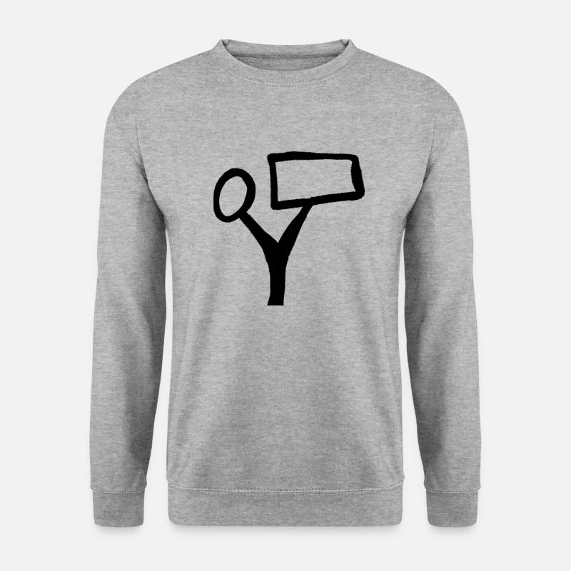 Tree text - Unisex Sweatshirt - salt & pepper