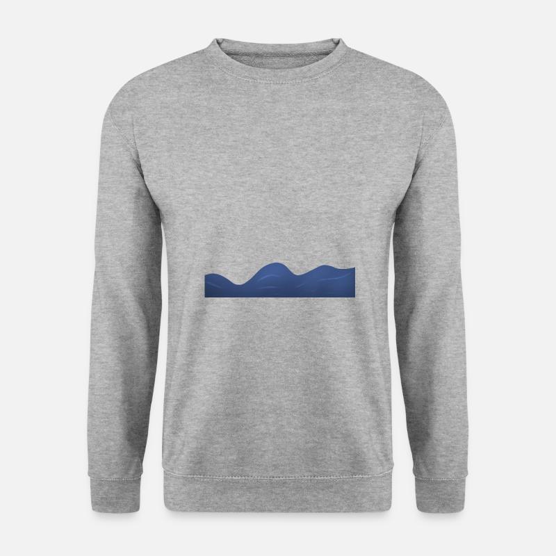 Wasser - Unisex Pullover - Weißgrau meliert