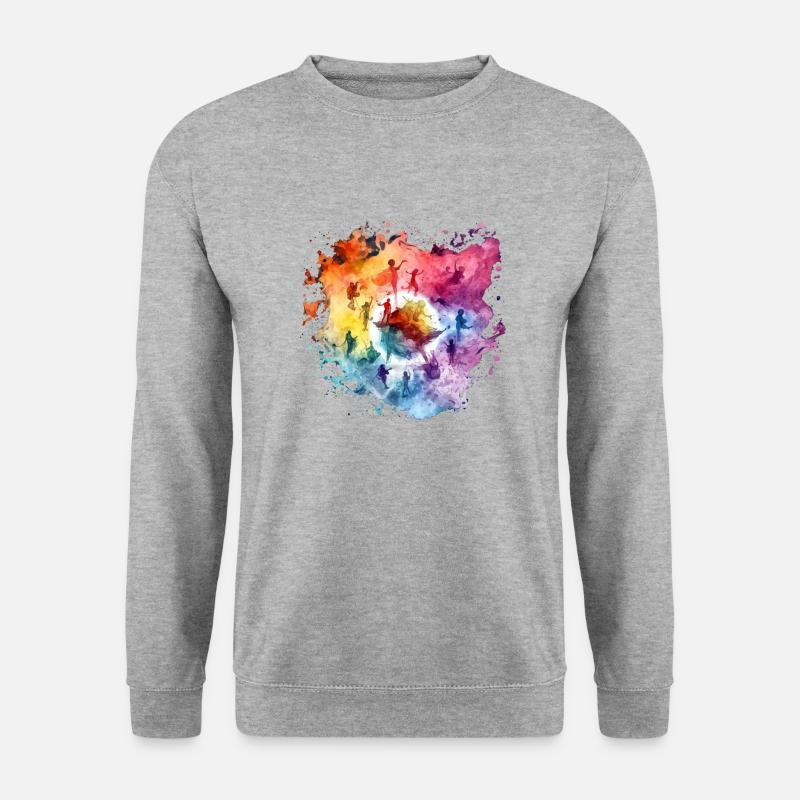 Wolke der Engel - Unisex Pullover - Weißgrau meliert