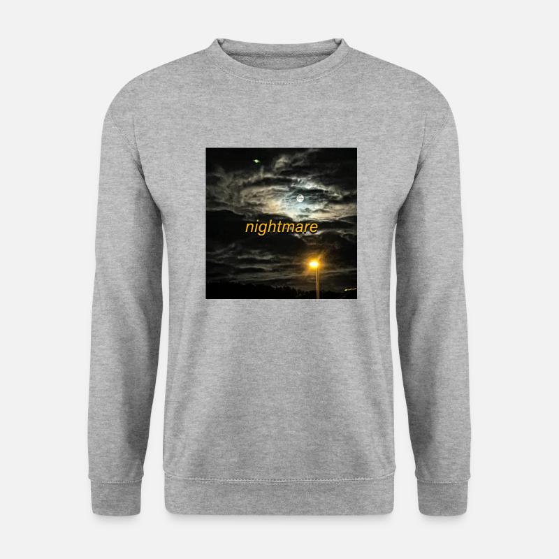 nightmare - Unisex Pullover - Weißgrau meliert