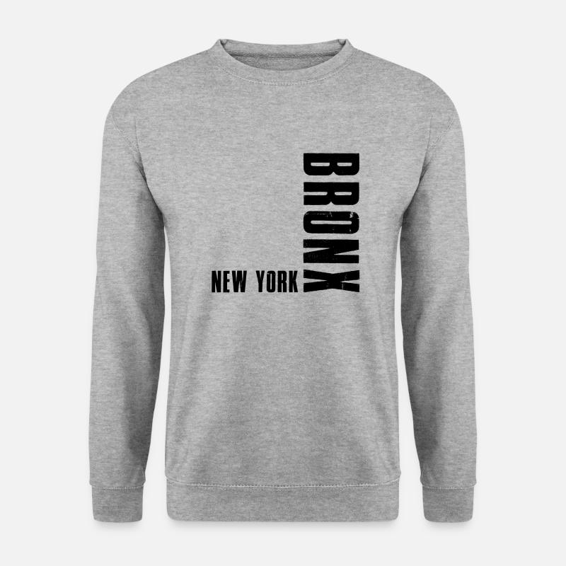 Bronx New York - Unisex Pullover - Weißgrau meliert