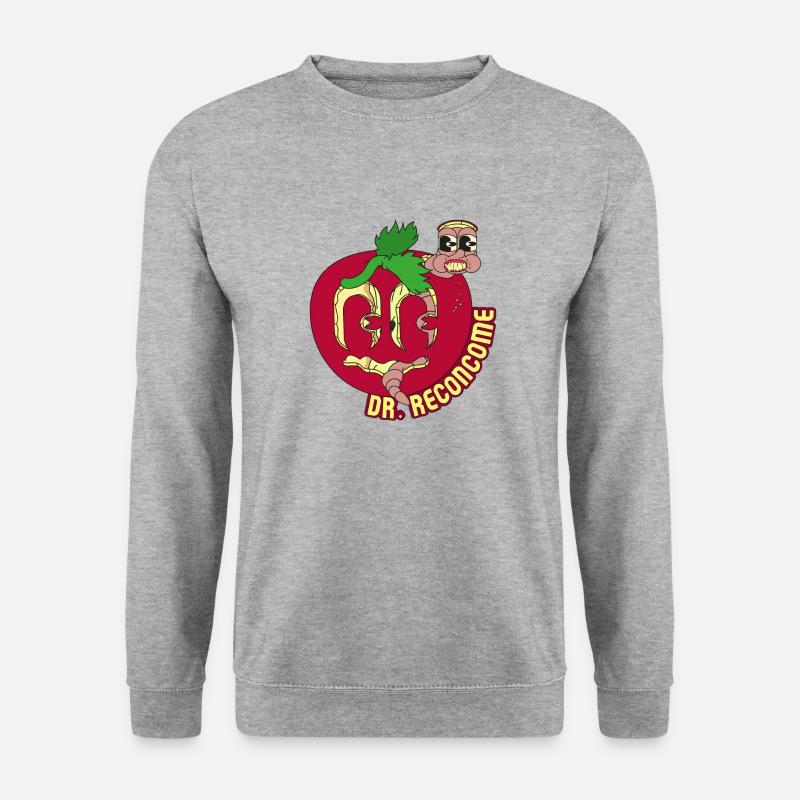 RECONCOME - Unisex Pullover - Weißgrau meliert