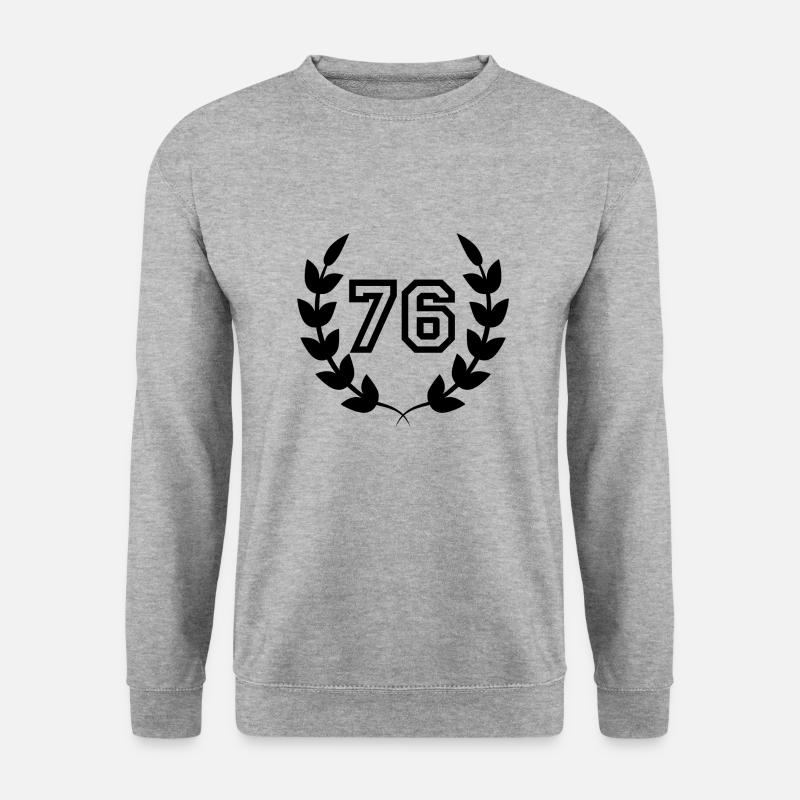 76th birthday-gift idea 76 years - Unisex Sweatshirt - salt & pepper