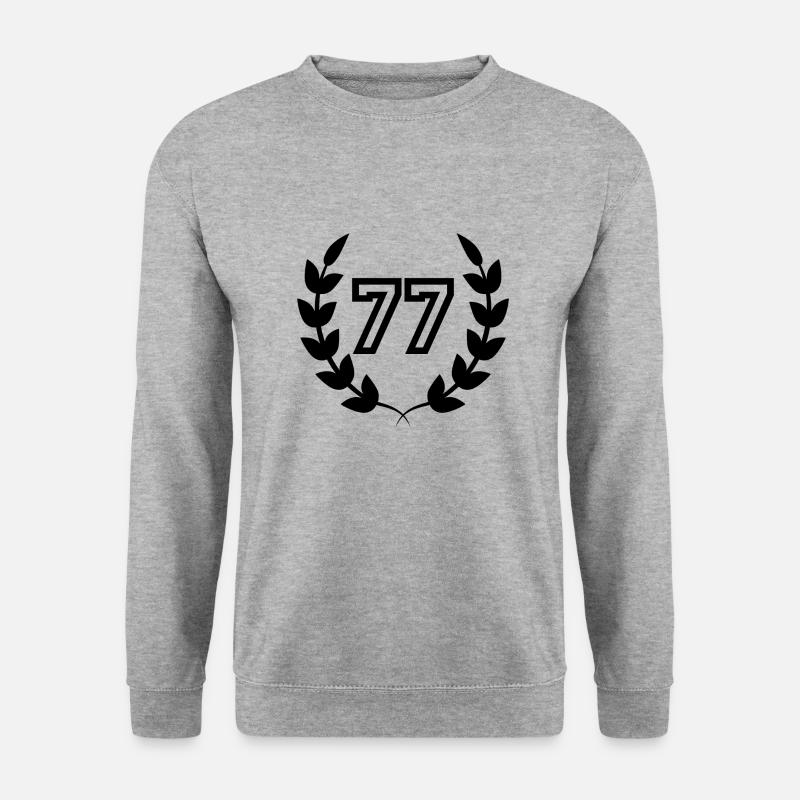 77th birthday-gift idea 77 years - Unisex Sweatshirt - salt & pepper