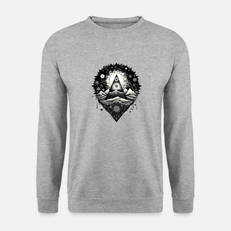 maya4 - Unisex Pullover - Weißgrau meliert