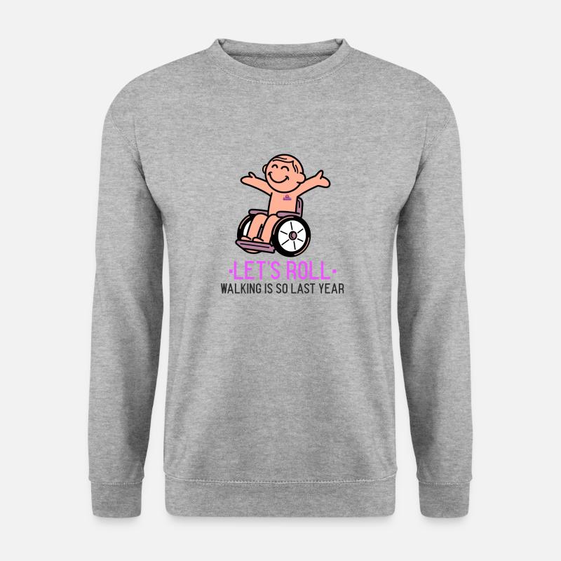 Los geht's - Unisex Pullover - Weißgrau meliert