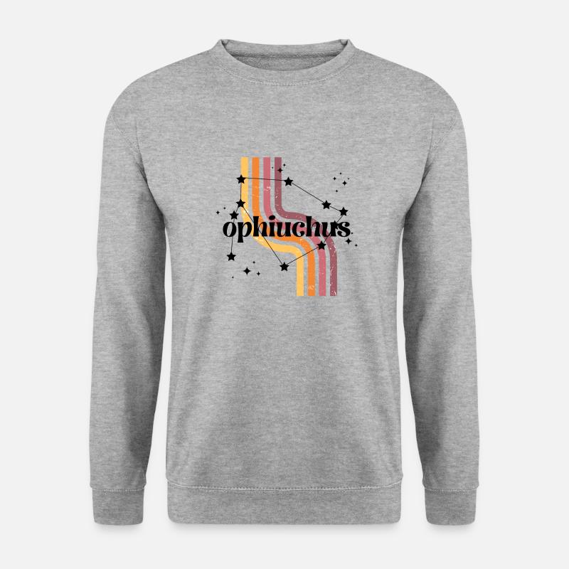 Ophiuchus Retro-Horoskop - Unisex Pullover - Weißgrau meliert