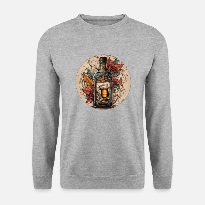 Schnaps - Unisex Pullover - Weißgrau meliert
