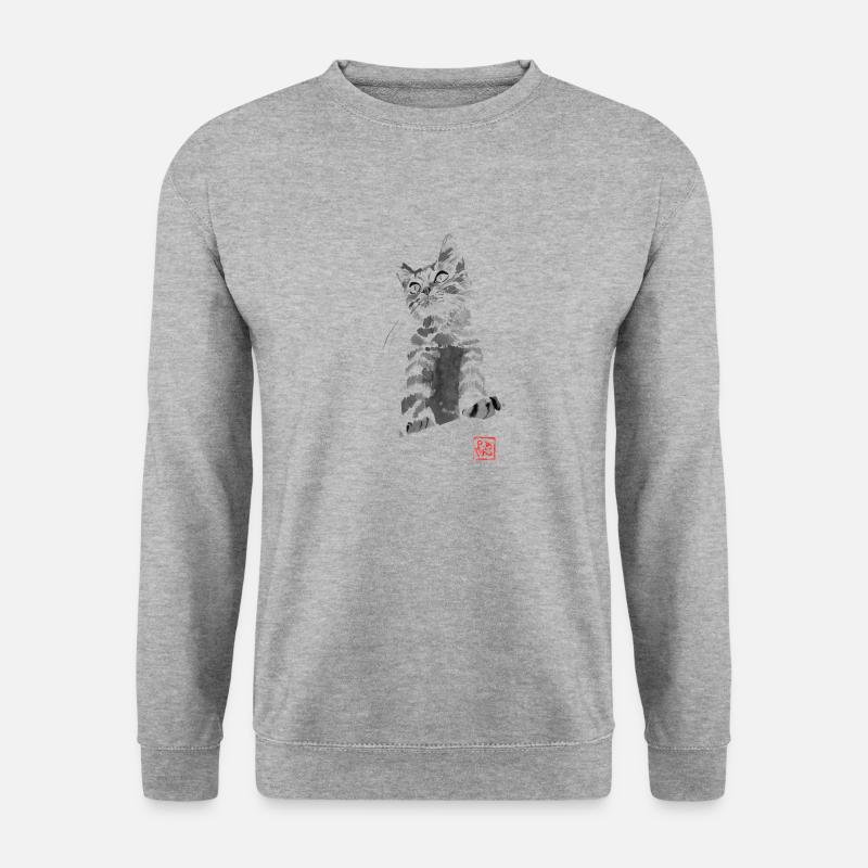 Clyde 01 - Unisex Pullover - Weißgrau meliert