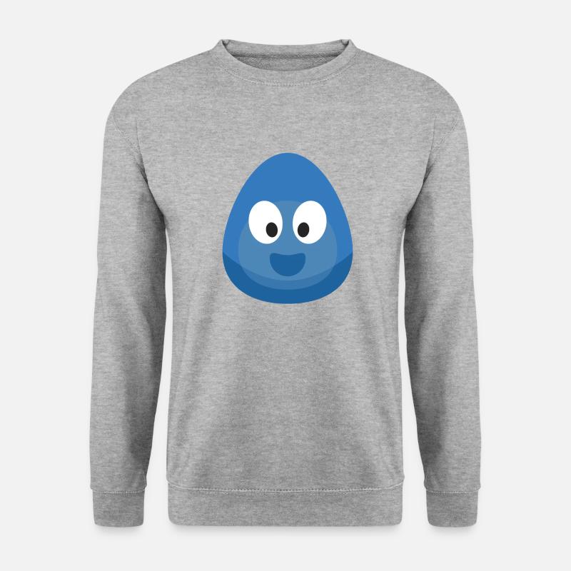 Element Wasser (Bubble) - Unisex Pullover - Weißgrau meliert