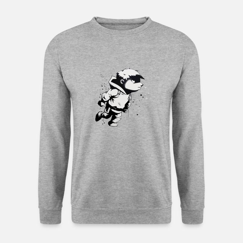 Fabio Straßenkunst - Unisex Pullover - Weißgrau meliert