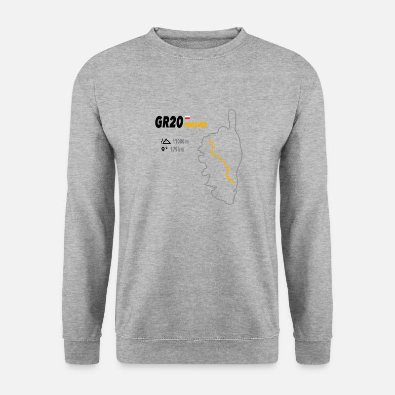 GR20 Finisher - Unisex Pullover - Weißgrau meliert