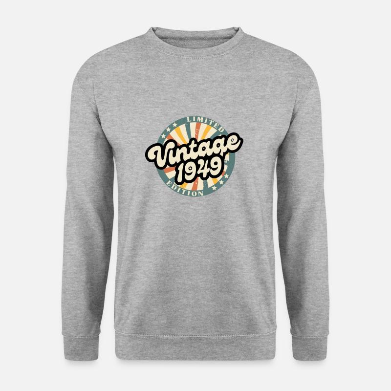 Limitierte Vintage-Auflage 1949 - Unisex Pullover - Weißgrau meliert