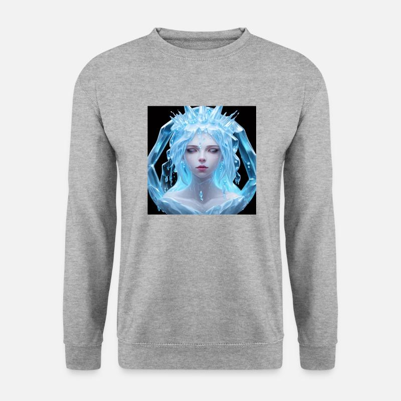 Eiskönigin - Unisex Pullover - Weißgrau meliert