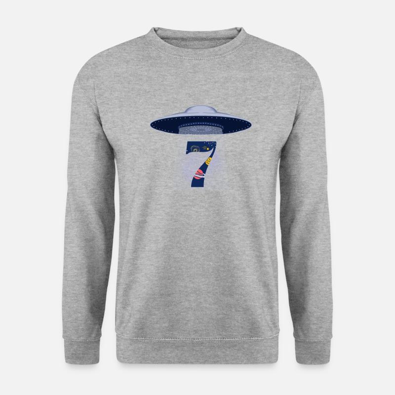 7th Anniversary UFO Attack - Unisex Sweatshirt - salt & pepper