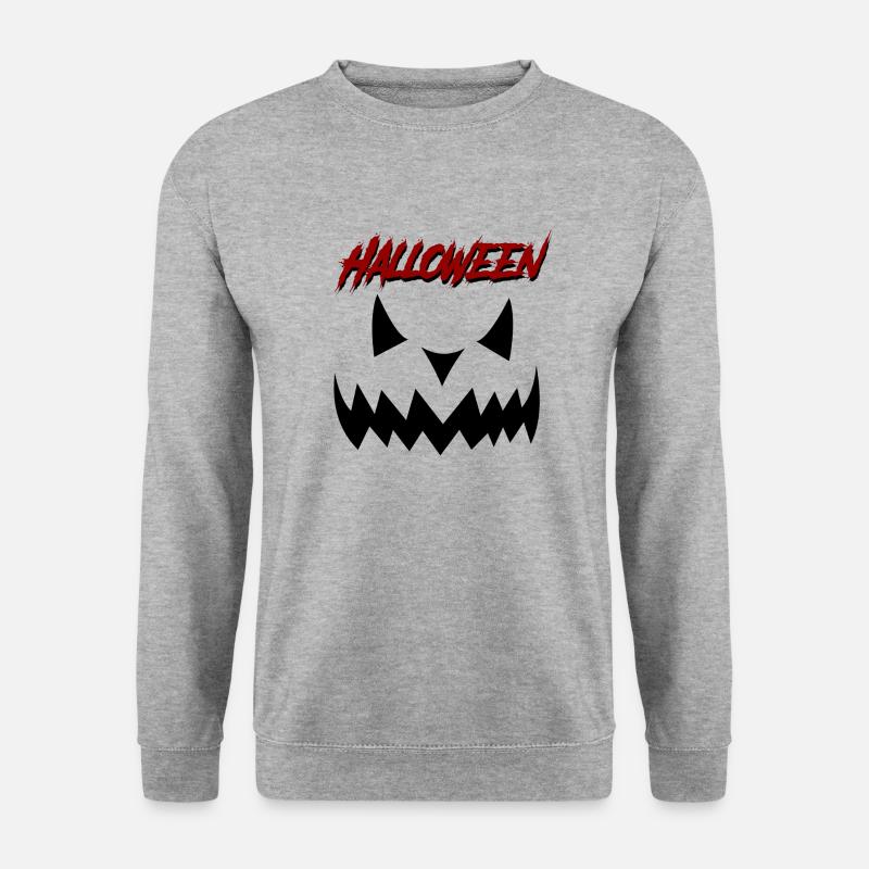 Halloween Ouzimade - Unisex Pullover - Weißgrau meliert