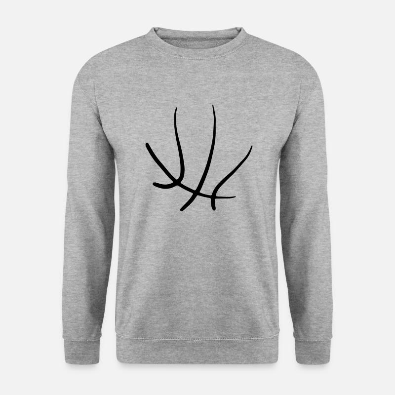 Basketbäll 11 Zeichenfläche 11 - Unisex Pullover - Weißgrau meliert