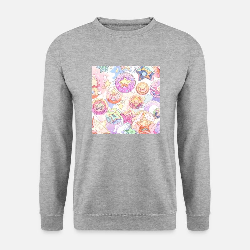 Sternkugeln - Unisex Pullover - Weißgrau meliert