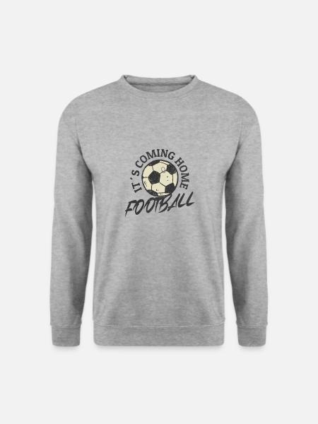Es kommt nach Hause - Fußball - Unisex Pullover - Weißgrau meliert