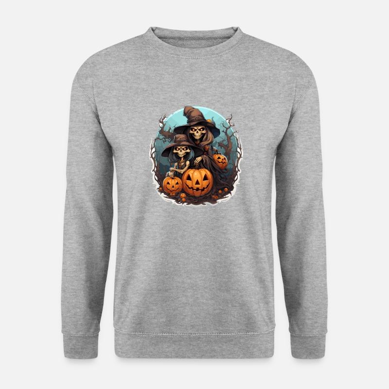 witch 10 - Unisex Pullover - Weißgrau meliert