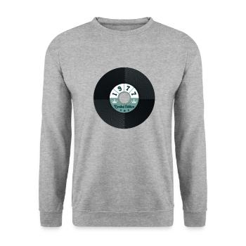 Vintage 1977 - Unisex Sweatshirt - salt & pepper - Front - Alina (178cm) & Michal (187cm)