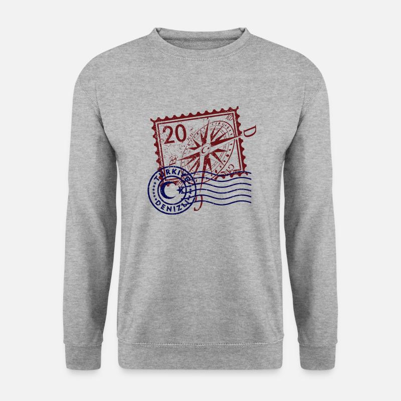 Denizli - Unisex Pullover - Weißgrau meliert