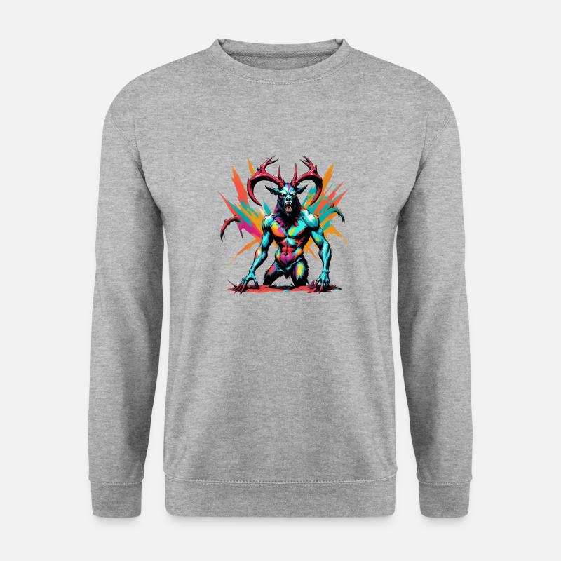 Evil - Unisex Pullover - Weißgrau meliert