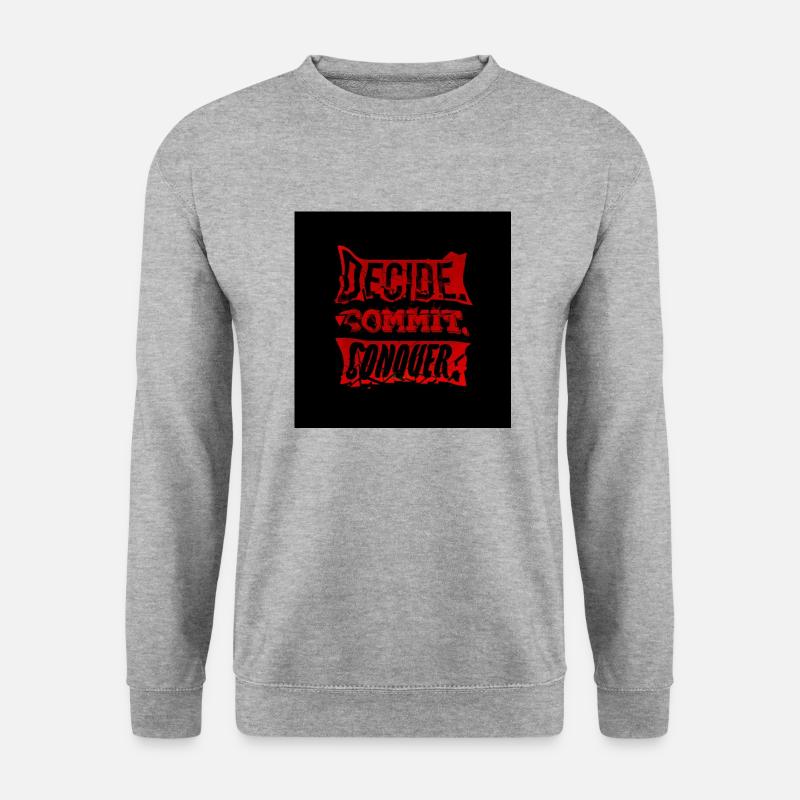 Motivation - Unisex Pullover - Weißgrau meliert