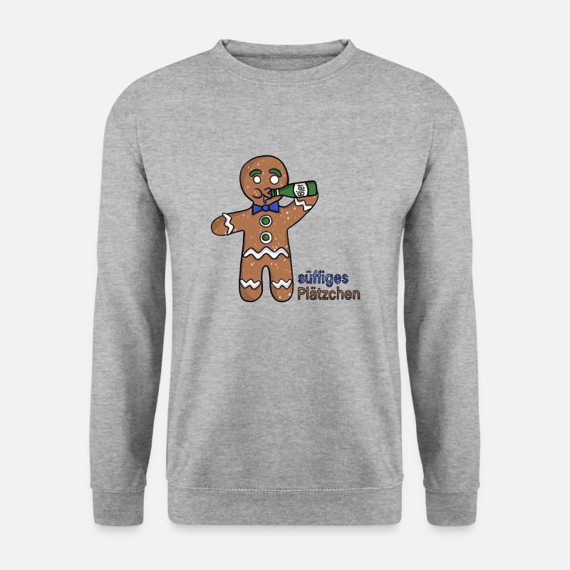 süffiges Plätzchen - Unisex Pullover - Weißgrau meliert